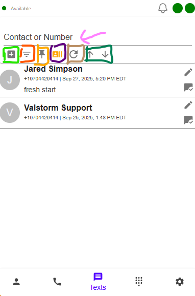 valphone text utilities